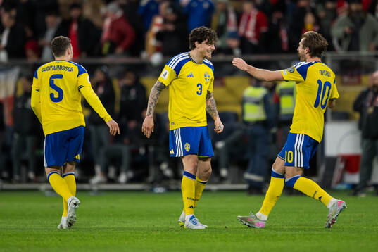 Gabriel Gudmundsson, Victor Nilsson Lindelöf and Benjamin