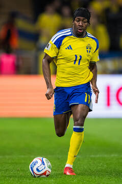 Anthony Elanga of Sweden