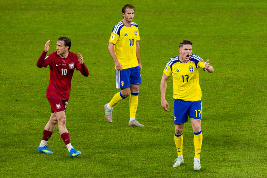 Viktor Gyökeres of Sweden reacts