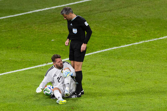 Goalkeeper Kristoffer Nordfeldt of Sweden