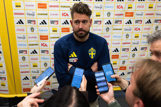 Goalkeeper Kristoffer Nordfeldt of Sweden