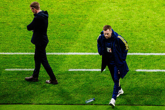 Head coach Graham Potter and assistant coach Sebastian