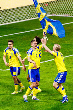 Yasin Ayari, Gustaf Lagerbielke and Lucas Bergvall of