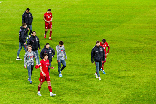 Players of Poland looks dejected