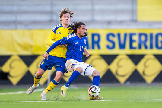 Hampus Skoglund of Sweden and Luca Koleosho of Italy