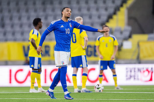 Cher Ndour of Italy celebrates