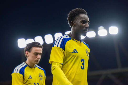Oscar Sjöstrand and Peter Amoran of Sweden looks dejected