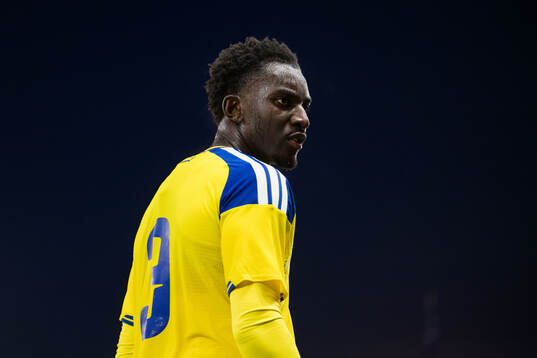 Peter Amoran of Sweden looks dejected