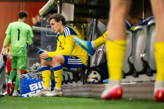 Hampus Skoglund of Sweden looks dejected