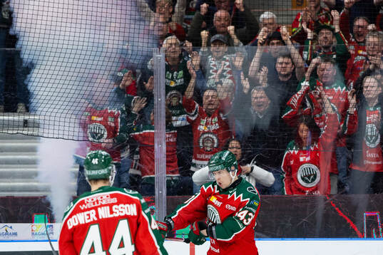 Frölundas Tom Nilsson jublar