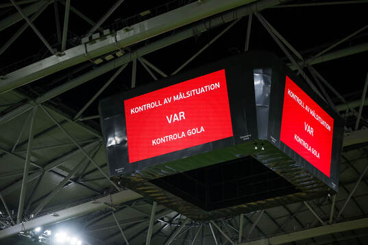 VAR check for the 2-2 goal