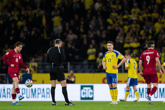 Viktor Gyökeres of Sweden looks dejected