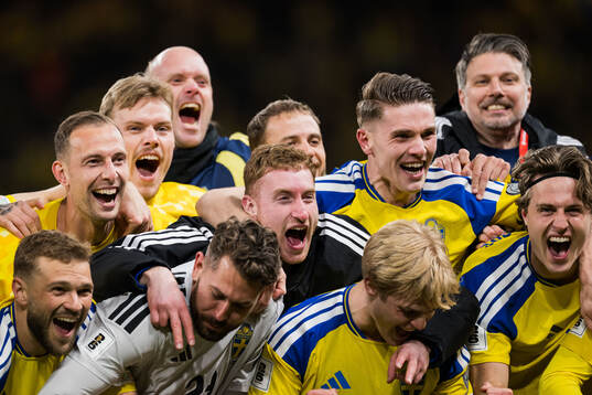 Dejan Kulusevski, Viktor Gyökeres and Mattias Svanberg,of