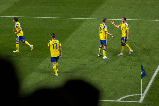 Yasin Ayari, Viktor Gyökeres, Benjamin Nygren and Gustaf