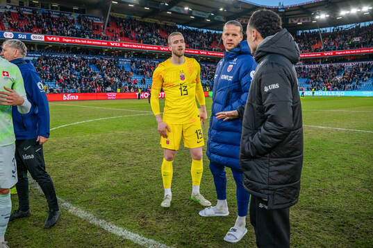Goalkeeper Egil Selvik and goalkeeper Ørjan Håskjold