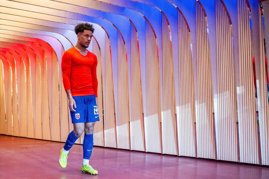 Oscar Bobb of Norway at half-time