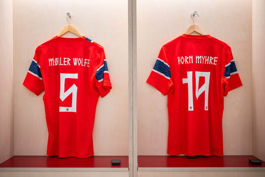 The kits of David Møller Wolfe and Felix Horn Myhre of