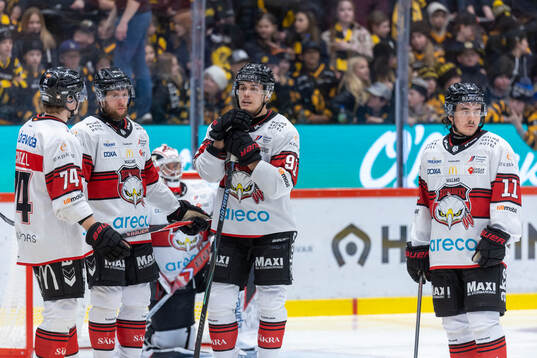 Malmö Redhawks spelare deppar