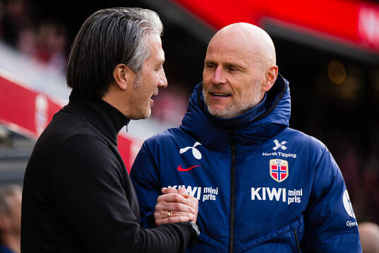 Head coach Murat Yakin of Switzerland and head coach Ståle