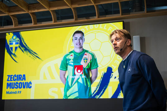 Head coach Tony Gustavsson of the Swedish women's national