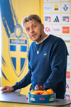Head coach Tony Gustavsson of the Swedish women's national