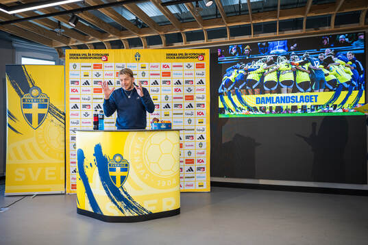 Head coach Tony Gustavsson of the Swedish women's national
