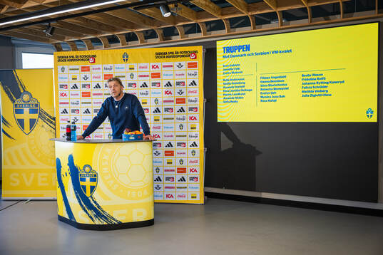 Head coach Tony Gustavsson of the Swedish women's national