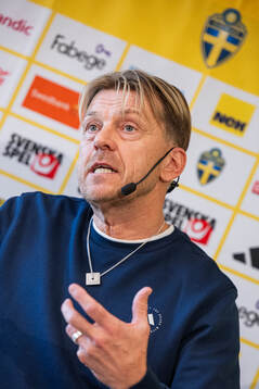 Head coach Tony Gustavsson of the Swedish women's national
