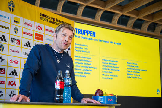 Head coach Tony Gustavsson of the Swedish women's national