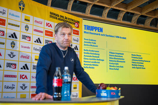 Head coach Tony Gustavsson of the Swedish women's national