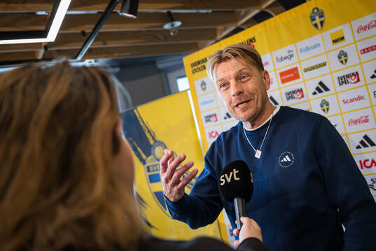 Head coach Tony Gustavsson of the Swedish women's national