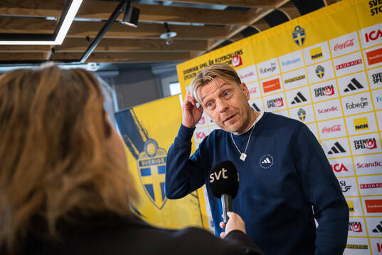 Head coach Tony Gustavsson of the Swedish women's national