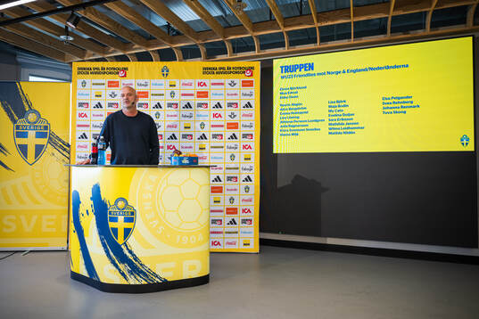 Head coach Magnus Wikman of the Swedish women's u23