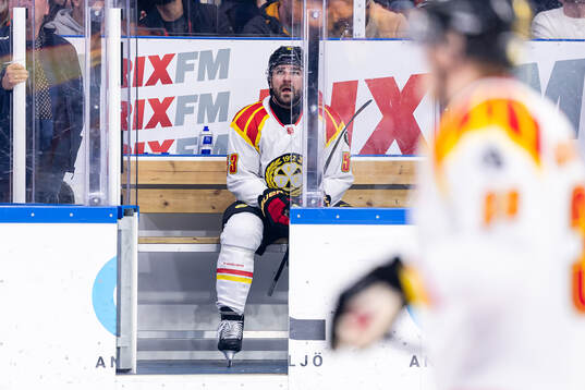 Brynäs Luke Witkowski i utvisningsbåset