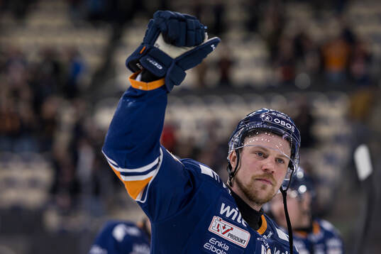 Växjös Joel Persson jublar