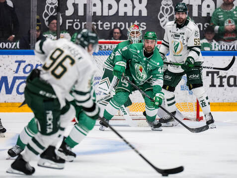 Rögles Calvin De Haan och Färjestads Linus Johansson