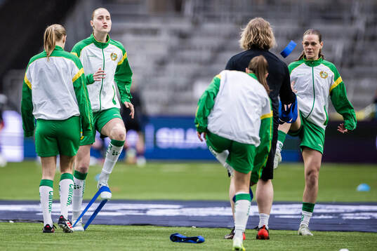 Emelie Bragstad and Sofia Reidy of Hammarby