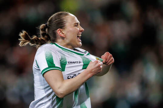 Vilde Hasund of Hammarby celebrates the 2-0 goal