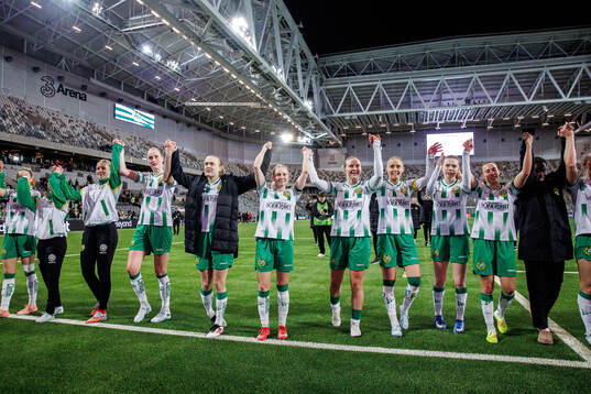 Players of Hammarby celebrate