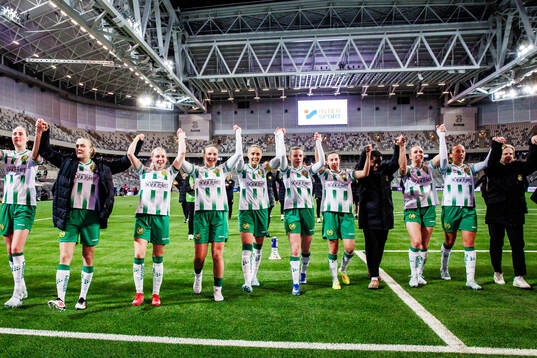 Players of Hammarby celebrates