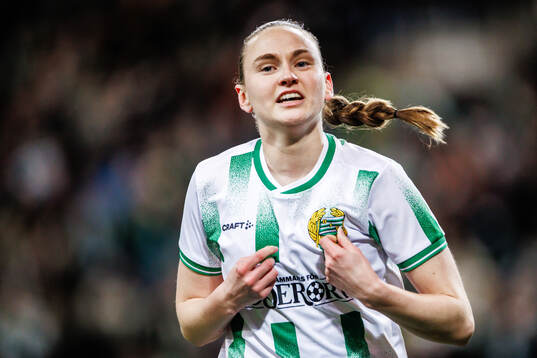 Vilde Hasund of Hammarby celebrates