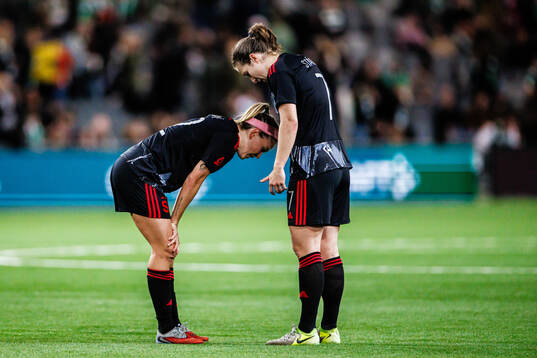 Franny Cerna and Antonie Starova of Sparta Prague looks