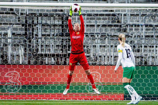 Goalkeeper Melina Loeck of Hammarby