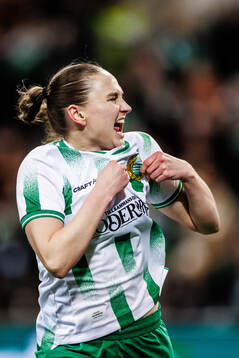 Vilde Hasund of Hammarby celebrates