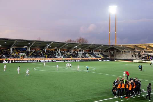 Players and staff of Häcken gathered