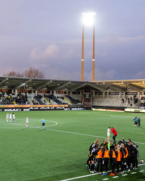 Players and staff of Häcken gathered