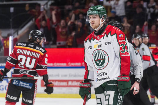 Frölundas Linus Högberg deppar