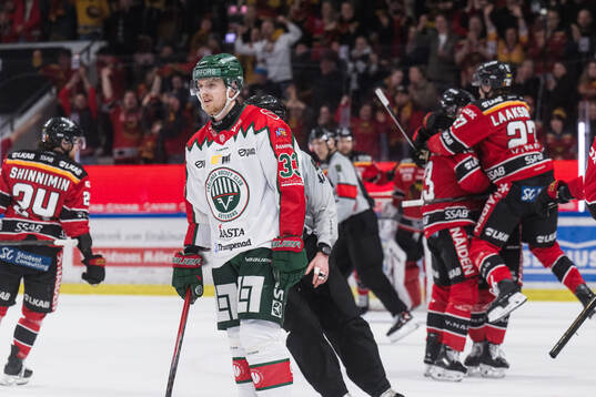 Frölundas Linus Högberg deppar