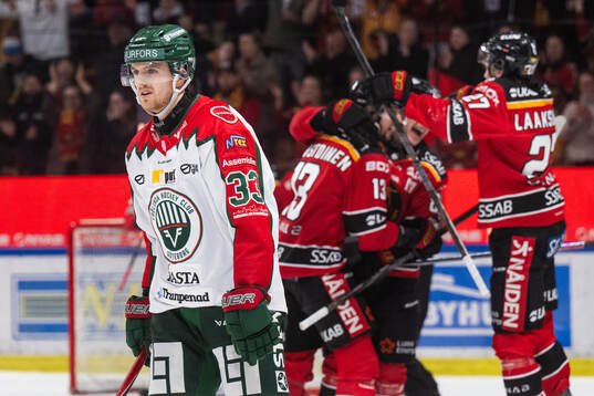 Frölundas Linus Högberg deppar