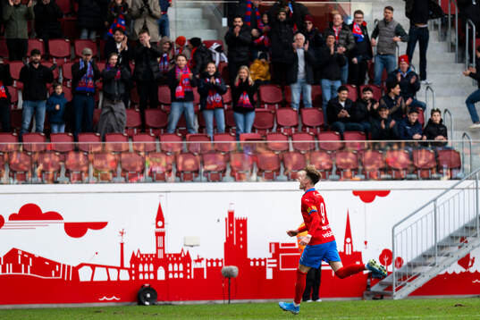Helsingborgs Alexander Johansson jublar